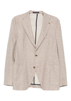 LATORRE lapel-pin single-breasted blazer - Neutrals