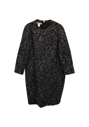 Oscar de la Renta Pre-Owned dotted wool dress - Black