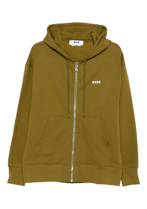 MSGM zip-up hoodie - Green
