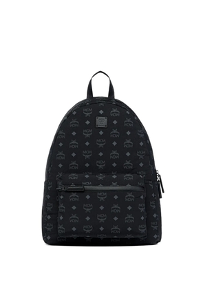 MCM Stark monogram-pattern packable backpack - Black