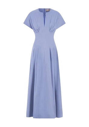 Lela Rose smocked dress - Blue