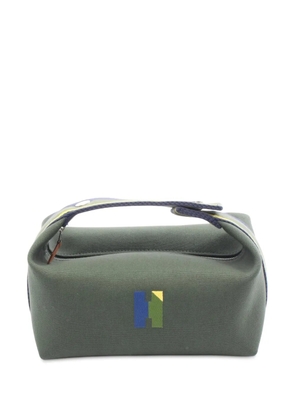 Hermès Pre-Owned 2010-2025 Small Toile Bride A Brac Case vanity bag - Green
