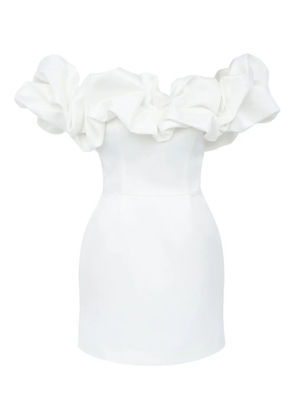 POST MERIDIEM Meringue mini dress - White