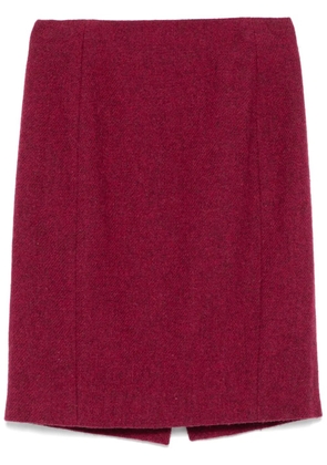 John Galliano Pre-Owned 1990s wool skirt - Red