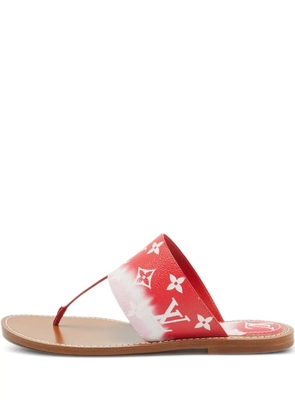Louis Vuitton Pre-Owned monogram ombre sandals - Red