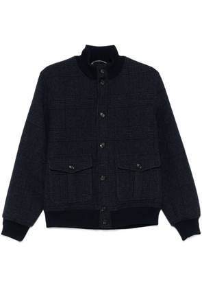 Circolo 1901 plaid-check bomber jacket - Blue
