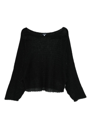 Giorgio Armani Pre-Owned 2000s frayed sweater - Black