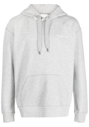 MARANT Marcello logo-embroidered hoodie - Grey