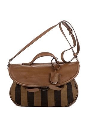 Fendi Pre-Owned striped shoulder bag - Brown