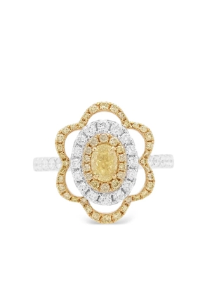 HYT Jewelry 18K white and yellow gold diamond ring - Silver