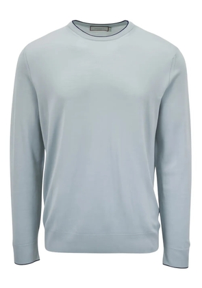 Canali ribbed-cuffs sweater - Blue