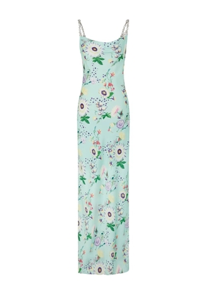 Rabanne floral chain dress - Green
