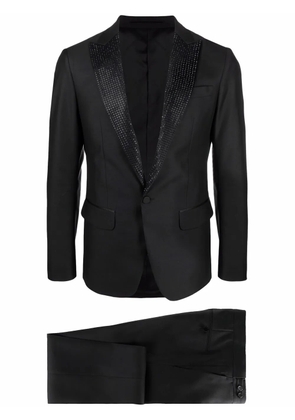 DSQUARED2 crystal-embellished single-breasted suit - Black