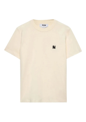 MSGM logo-print T-shirt - Neutrals
