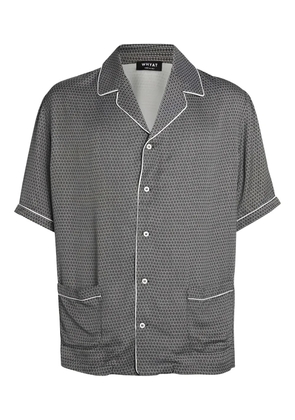 WHYAT Amalfi pattern piped shirt - Grey