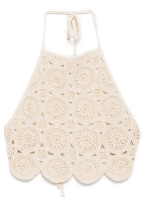 Bambah cropped halter top - Brown