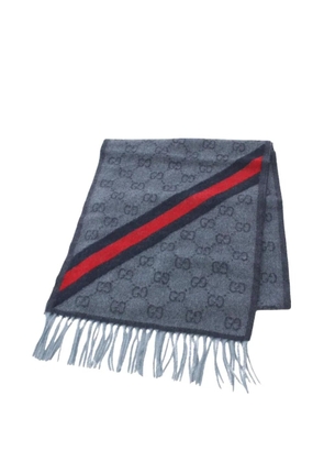 Gucci Pre-Owned 2020s GG-pattern scarf - Grey