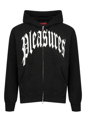Pleasures zip twitch hoodie - Black