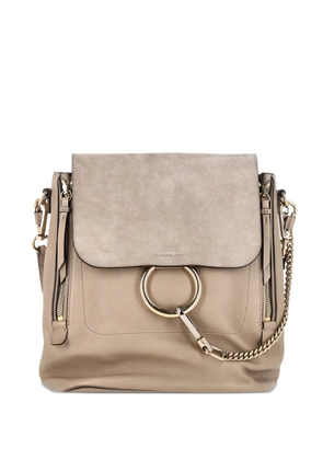 Chloé Vintage faye zip leather backpack - Neutrals