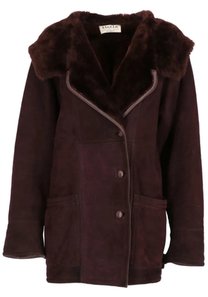 A.N.G.E.L.O. Vintage Cult 1990s shearling single-breasted coat - Brown