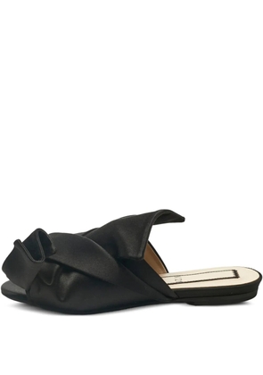 Nº21 knot detail mules - Black