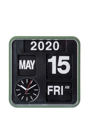 Karlsson Flip calendar wall clock - Black