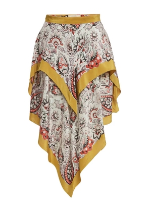 Etro Pre-Owned paisley silk skirt - Neutrals
