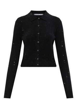 Alexander Wang crystal-embellished cardigan - Black