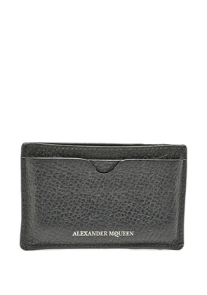 Alexander McQueen Pre-Owned logo-print leather wallet - Black