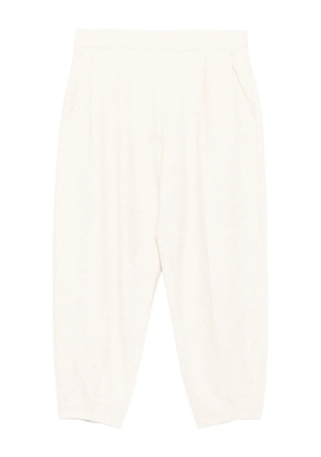 CROQUIS jacquard tapered trousers - Neutrals
