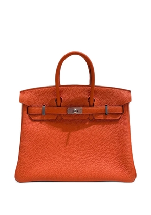 Hermès Pre-Owned 2020 Birkin 25 Togo-leather palladium-hardware handbag - Orange