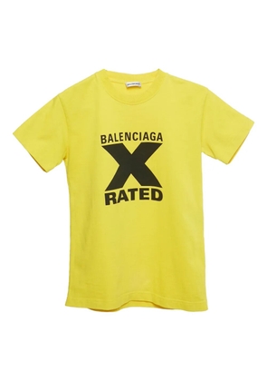 Balenciaga Pre-Owned logo-print T-shirt - Yellow