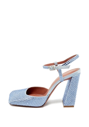 Amina Muaddi Charlotte heeled pumps - Blue