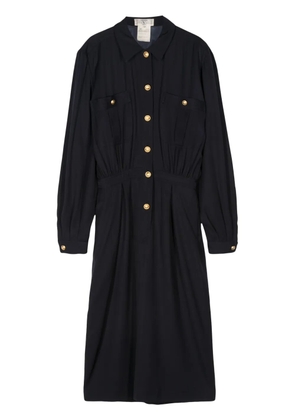 Valentino Garavani Pre-Owned 1970s wool midi dress - Blue