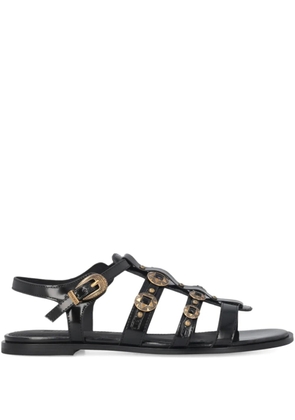 PINKO buckle stud-embellished sandals - Black
