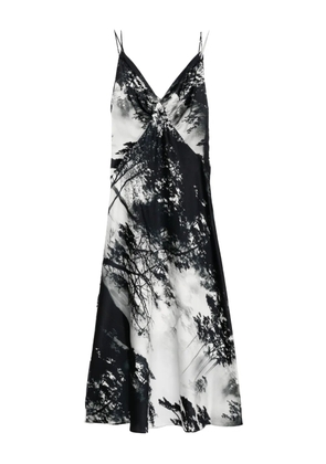 Saiid Kobeisy printed midi dress - Black