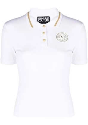 Versace Jeans Couture V-Emblem polo shirt - White