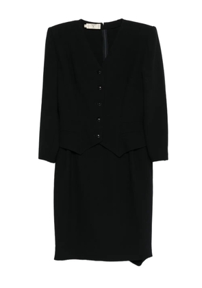 Valentino Garavani Pre-Owned 1980s wool dress - Black