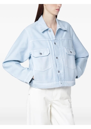 Victoria Beckham chest pocket trucker jacket - Blue