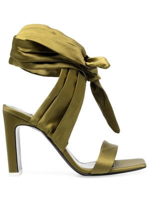 The Attico ankle-tie sandals - Green