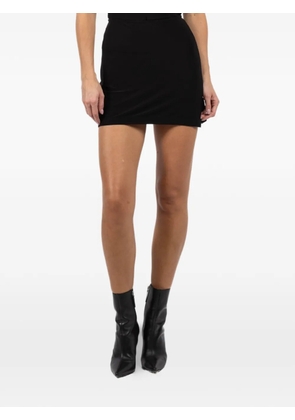 Norma Kamali side-slit mini skirt - Black