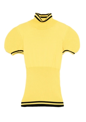 Kiko Kostadinov Simone striped knitted top - Yellow