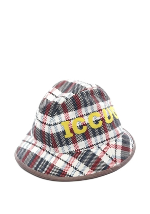 Gucci Pre-Owned plaid hat - White
