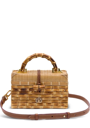 Isla Eleonora Rattan shoulder bag - Brown