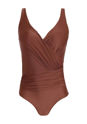 Lygia & Nanny Maisa draped swimsuit - Brown
