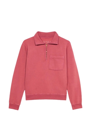 Fortela polo-collar pocket zip-up polo shirt - Red