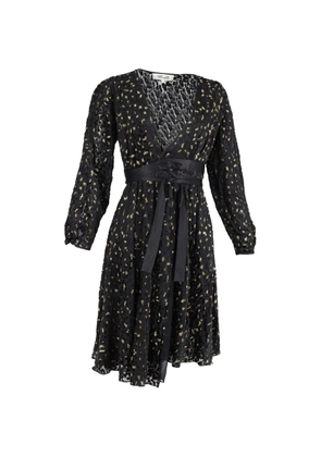 Diane Von Furstenberg Vintage animal-print dress - Black