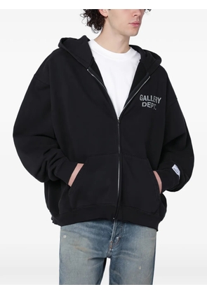 GALLERY DEPT. logo-print zip-up hoodie - Black