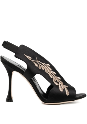 Manolo Blahnik 105mm Pancrabonu sandals - Black