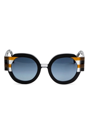 Face À Face Faces2 round-frame sunglasses - Black